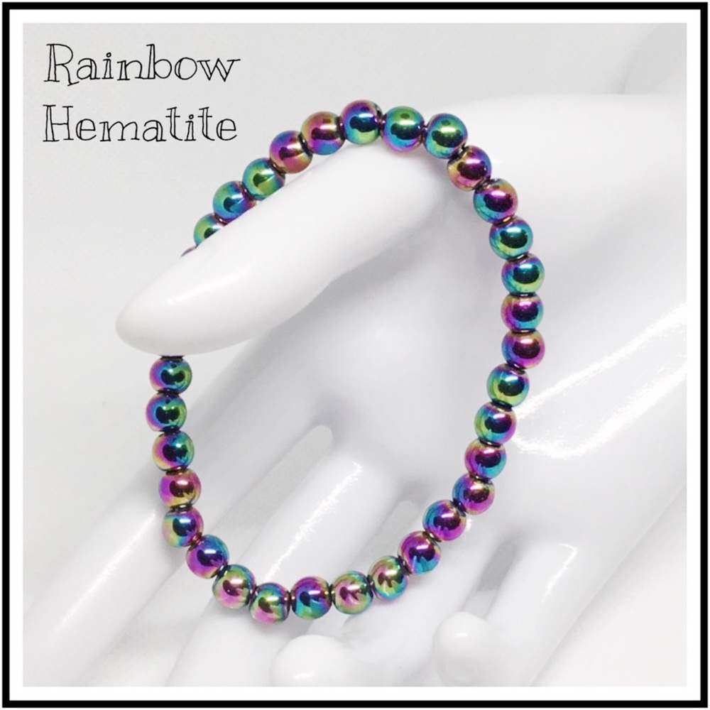 Ultimate Grounding Healing Rainbow Hematite Bracelet